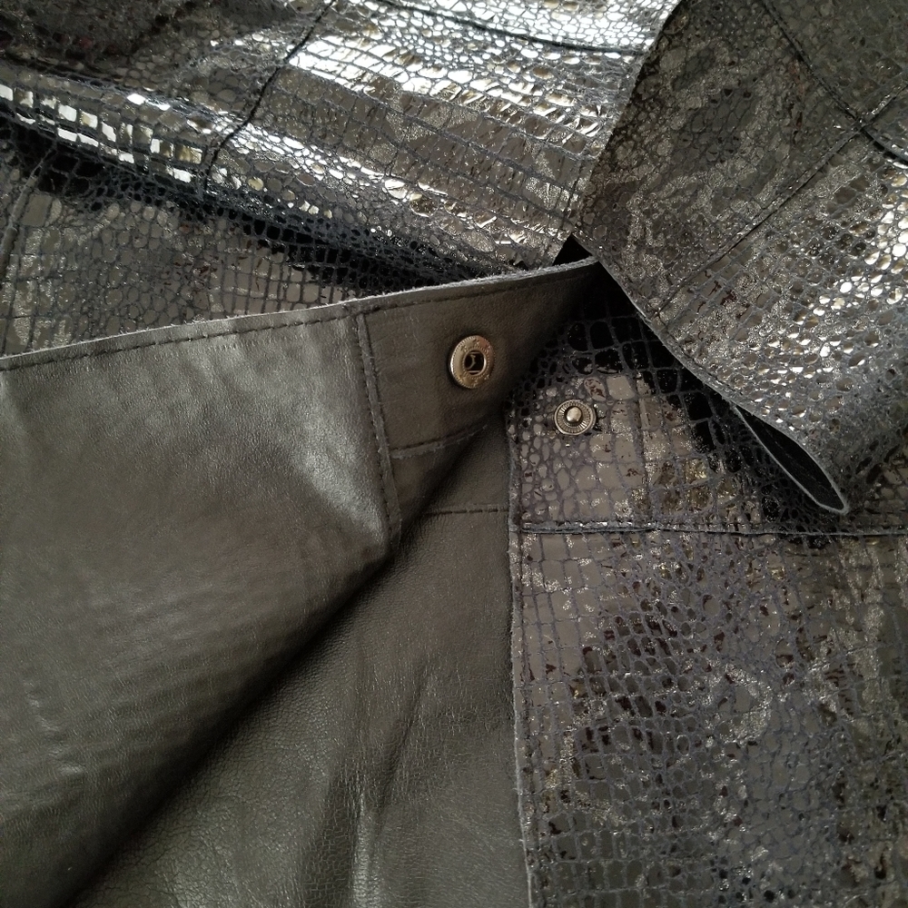 Reversible Vegan Leather Jacket - image 3